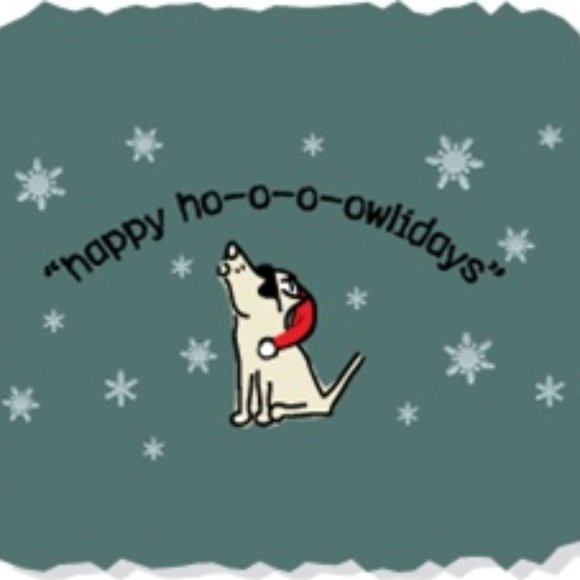 Happy Ho-o-o-owlidays GREEN Classic Unisex Short Sleeve Christmas Tee NEW - Picture 2 of 5